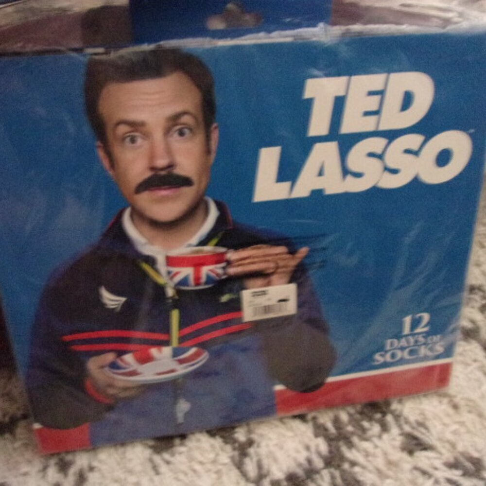 Ted Lasso Box of 12 Days Men's Various Styles & Colors Socks Shoe Size 6-12 New